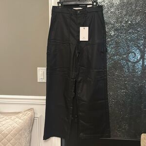 Hidden Logan flared faux leather